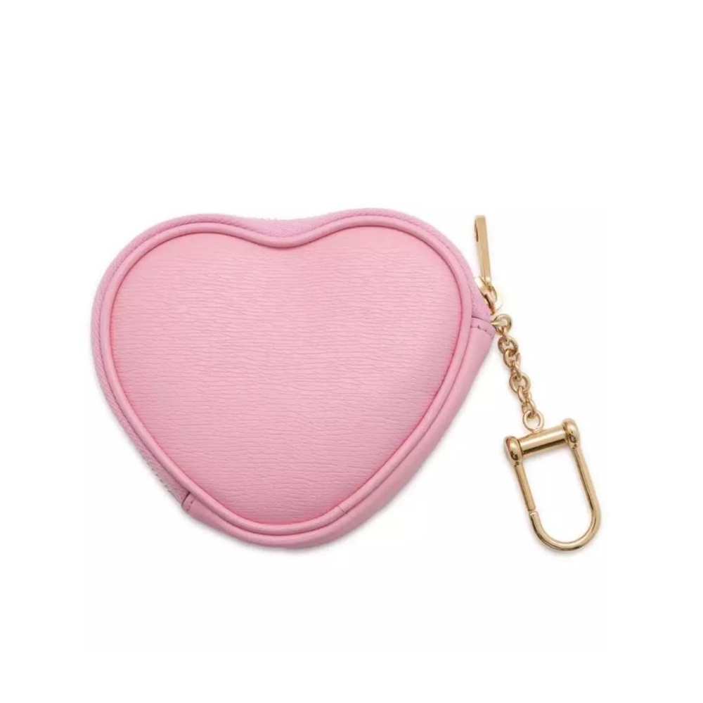 Gucci Bananya Heart Shape Leather Coin Case Pink - Picture 7 of 13